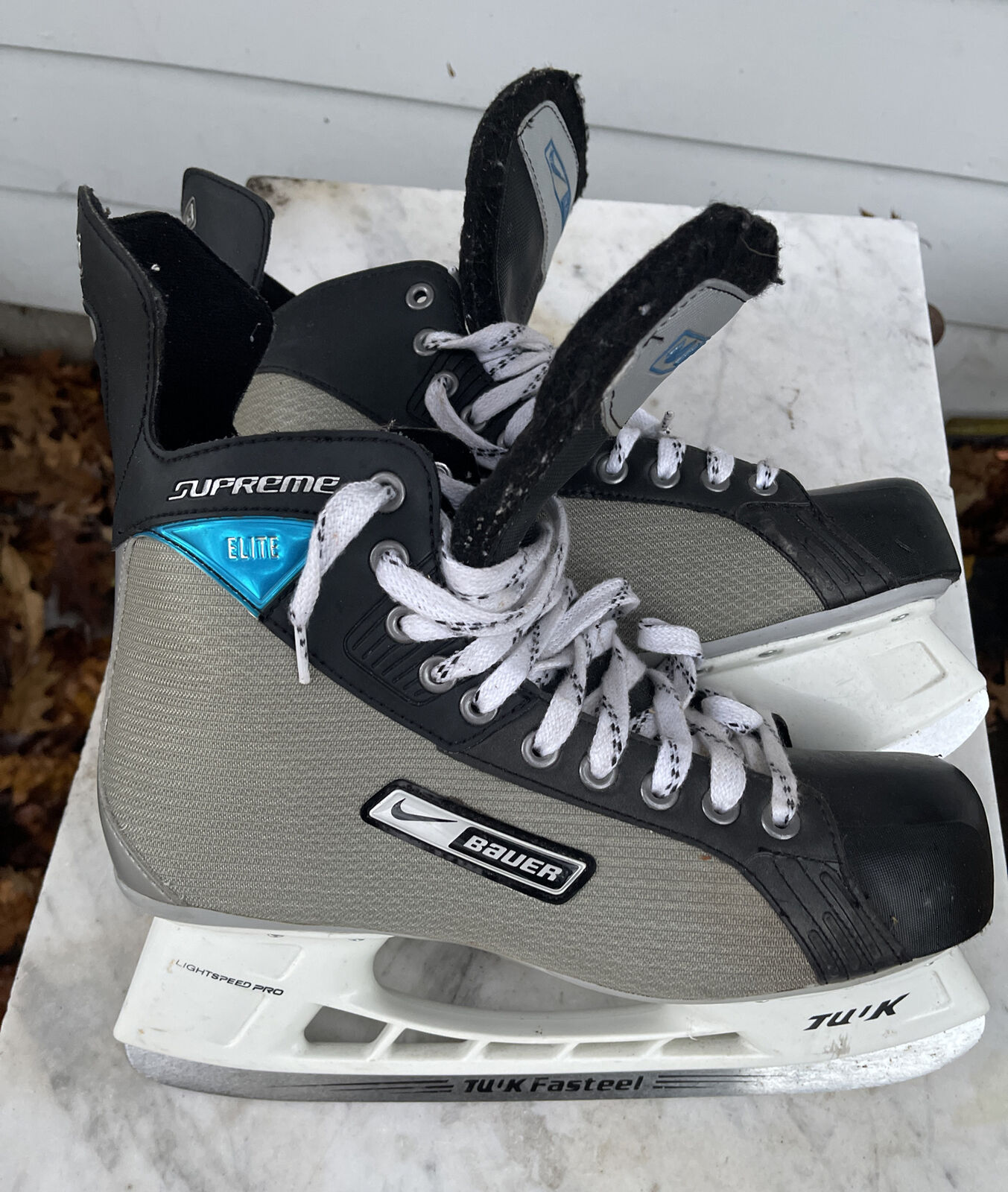 Nike Bauer Supreme Elite Senior Ice Hockey Skates Tuuk Faststeel Size 10