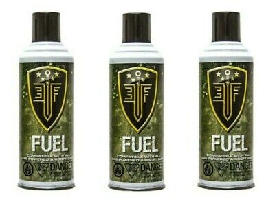 Elite Force Green Gas Cans With Silicone Oil For Airsoft Guns 8 Oz Each - 3 Pack
