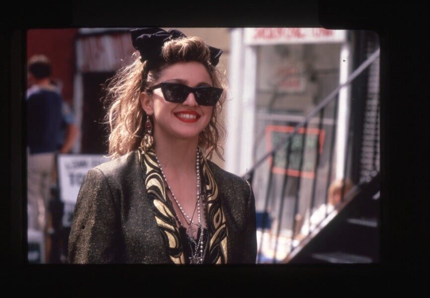 Desperately Seeking Susan Iconic Madonna Sunglasses Original 35mm Transparency