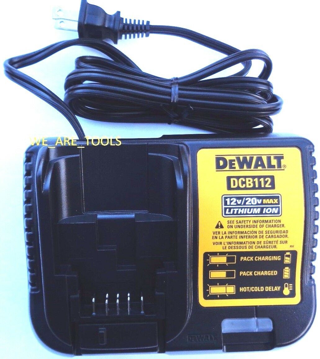 Dewalt Genuine Dcb112 12v-20v Max Lithium Battery Charger,for Drill,saw 20 Volt
