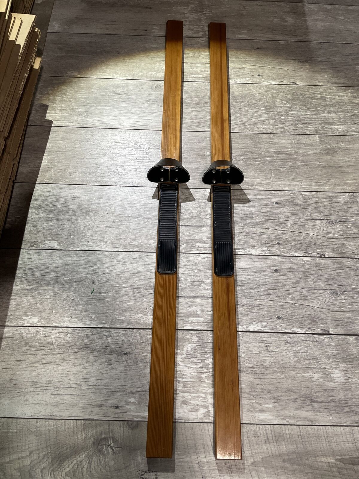 Vtg Nordic Track Wood Skis Only Ski Excercise Machine Replacement Parts Pair Pro