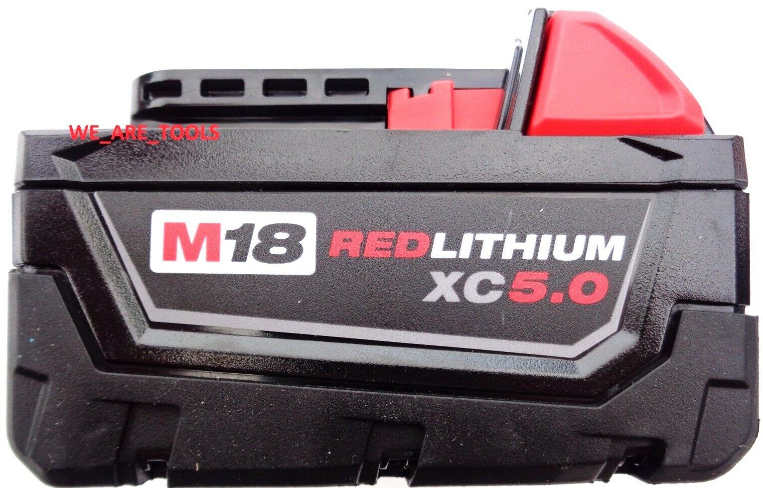 (1) Genuine 18v Milwaukee 48-11-1850 5.0 Ah Battery M18 18 Volt Xc 5.0 Red