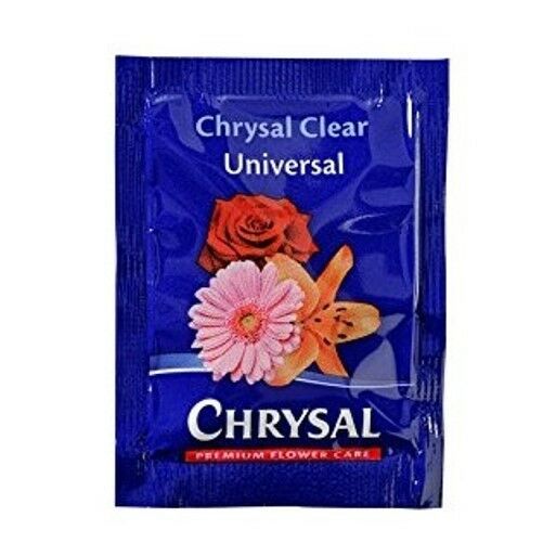 Chrysal Flower Food -100 Packets Fresh Cut Flowers Clear Formula Hydrate Nourish