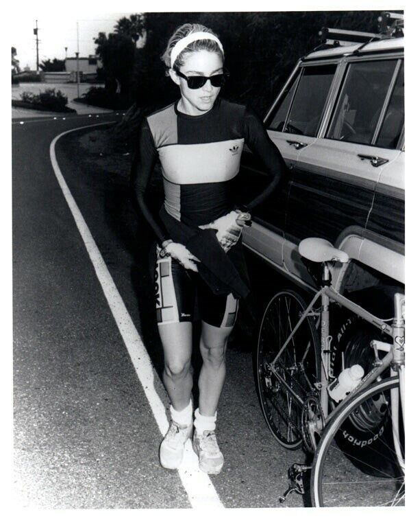 Madonna Vintage Candid Pose Malibu Bike Ride Original 8 X10 Photo Stamped Snipe
