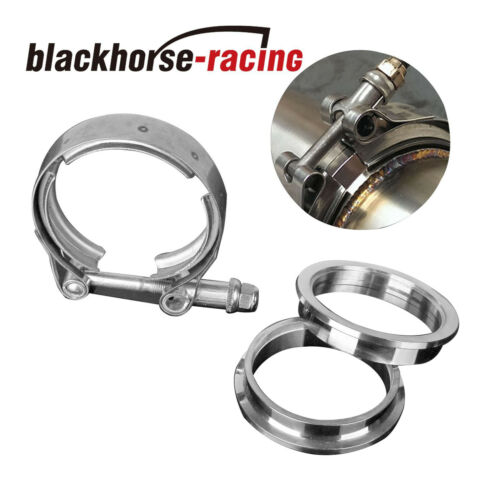 2.5'' Inch Stainless Steel V-band Flange & Clamp Kit For Turbo Exhaust Downpipes