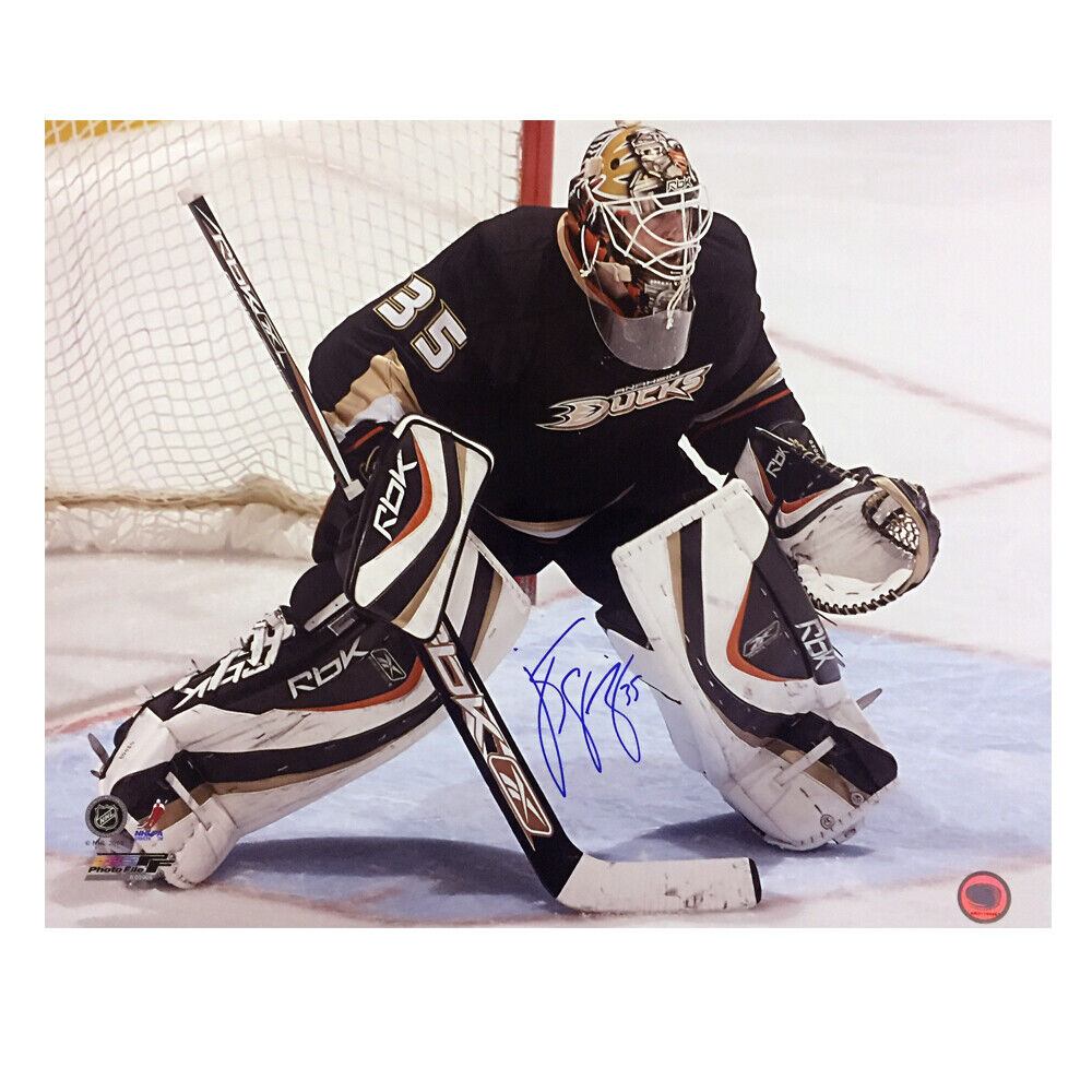 J.s. Giguere Signed Anaheim Ducks 16 X 20 Photo - 79110