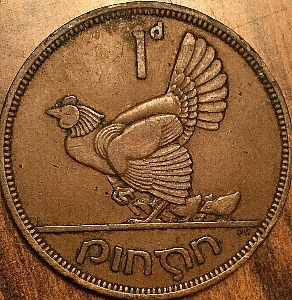 1946 Ireland Penny Coin