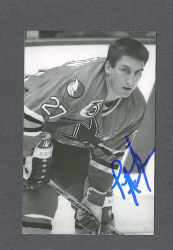 Perry Anderson Signed S.j. Sharks First Year Postcard