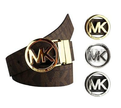 Michael Kors Women's Signature Reversible Circle Mk Logo Belt 551342