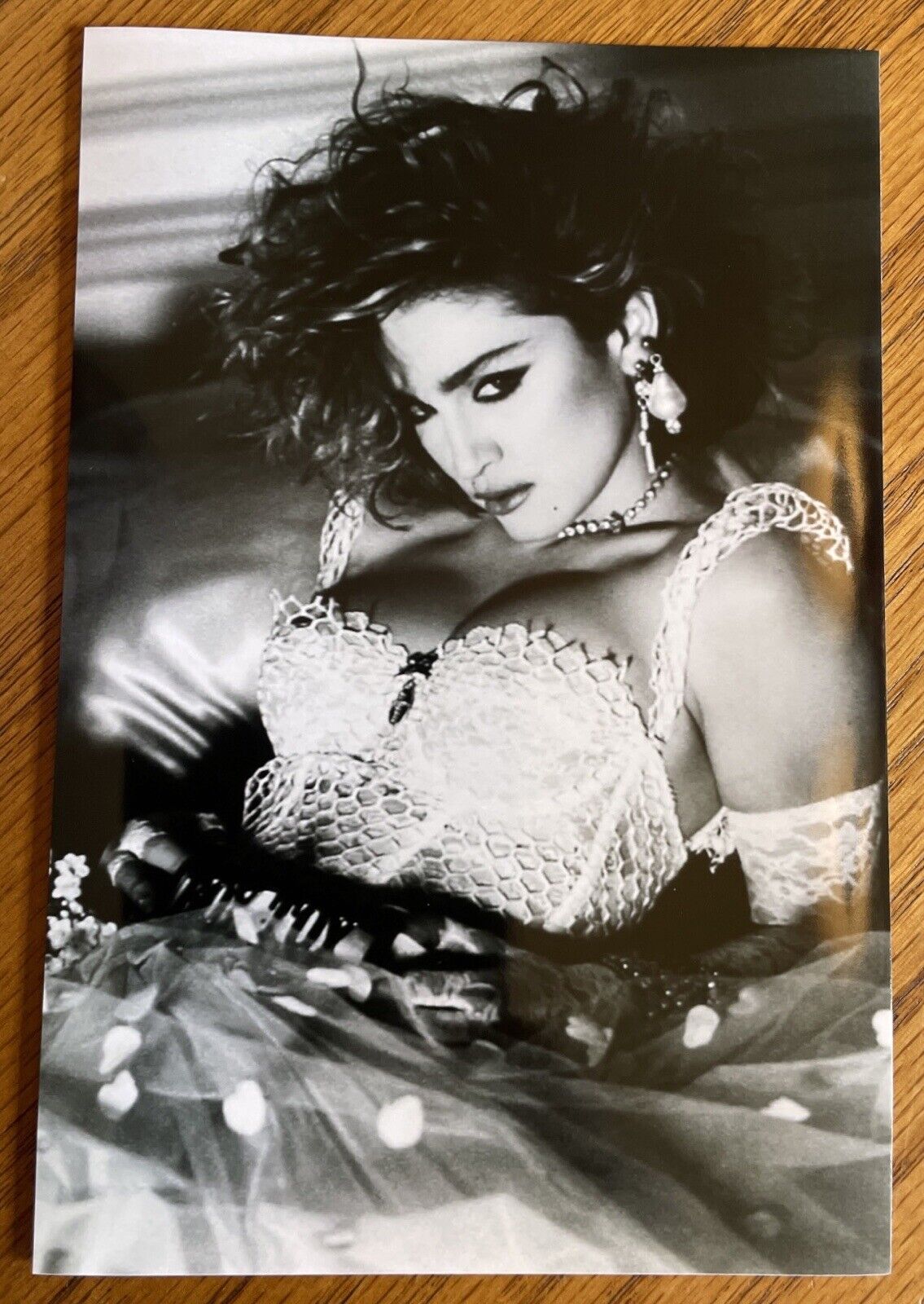 Madonna "1980s Music Icon" Like A Virgin 4x6 Bw Glossy Photo, Cd Photo! ( New! )