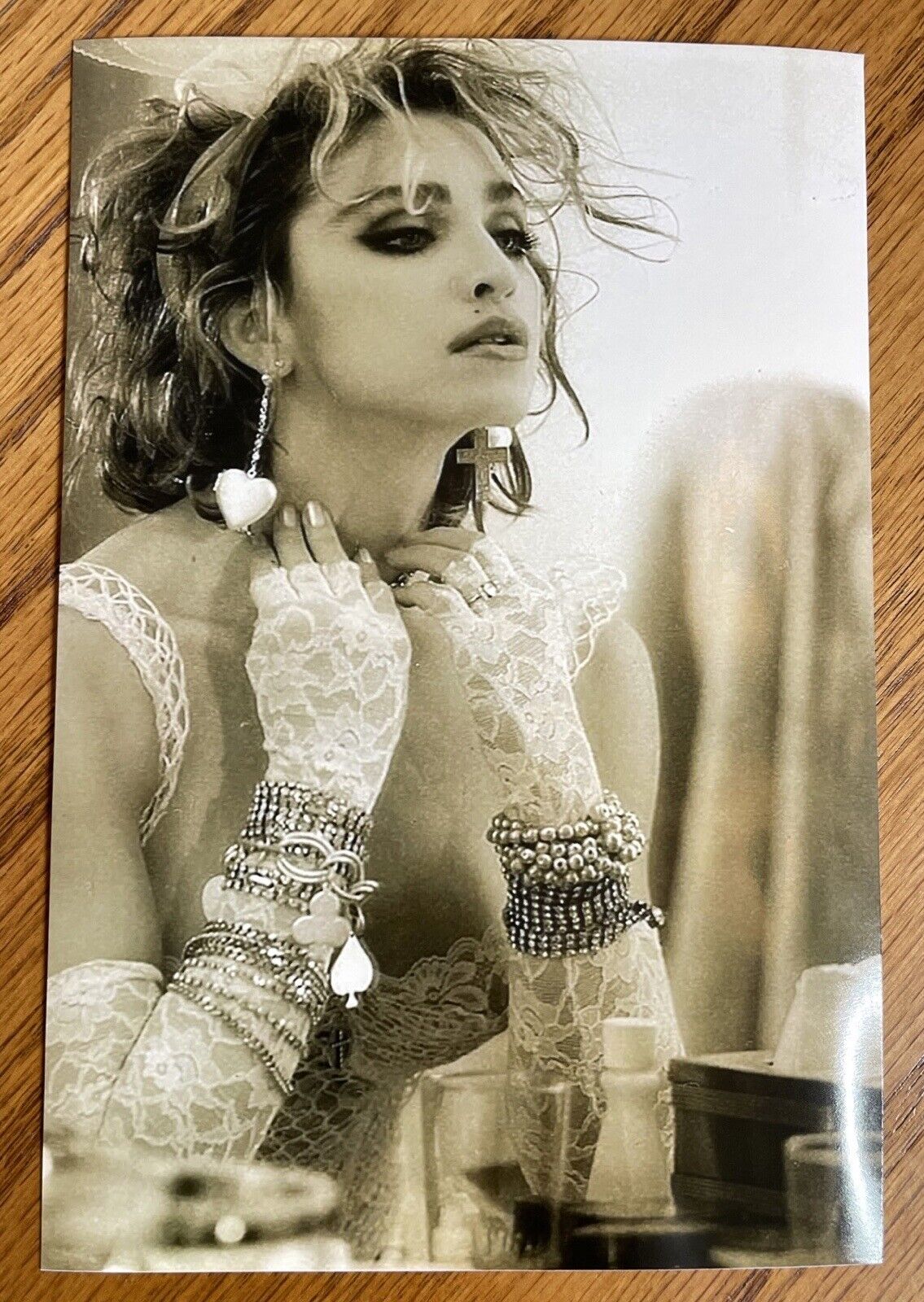 Madonna "1980s Music Icon" Like A Virgin 4x6 Bw Glossy Photo, Beautiful! ( New )