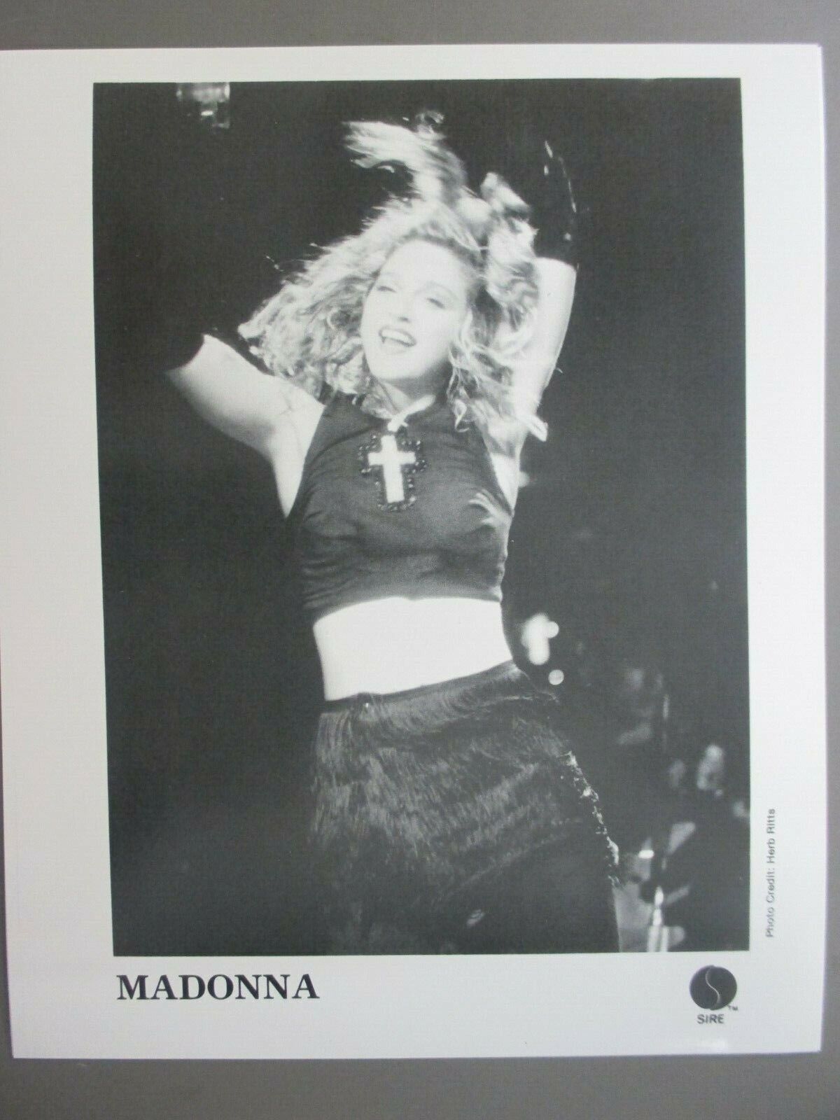 Madonna Black & White 8 X 10 Glossy Promo Photo Dancing !