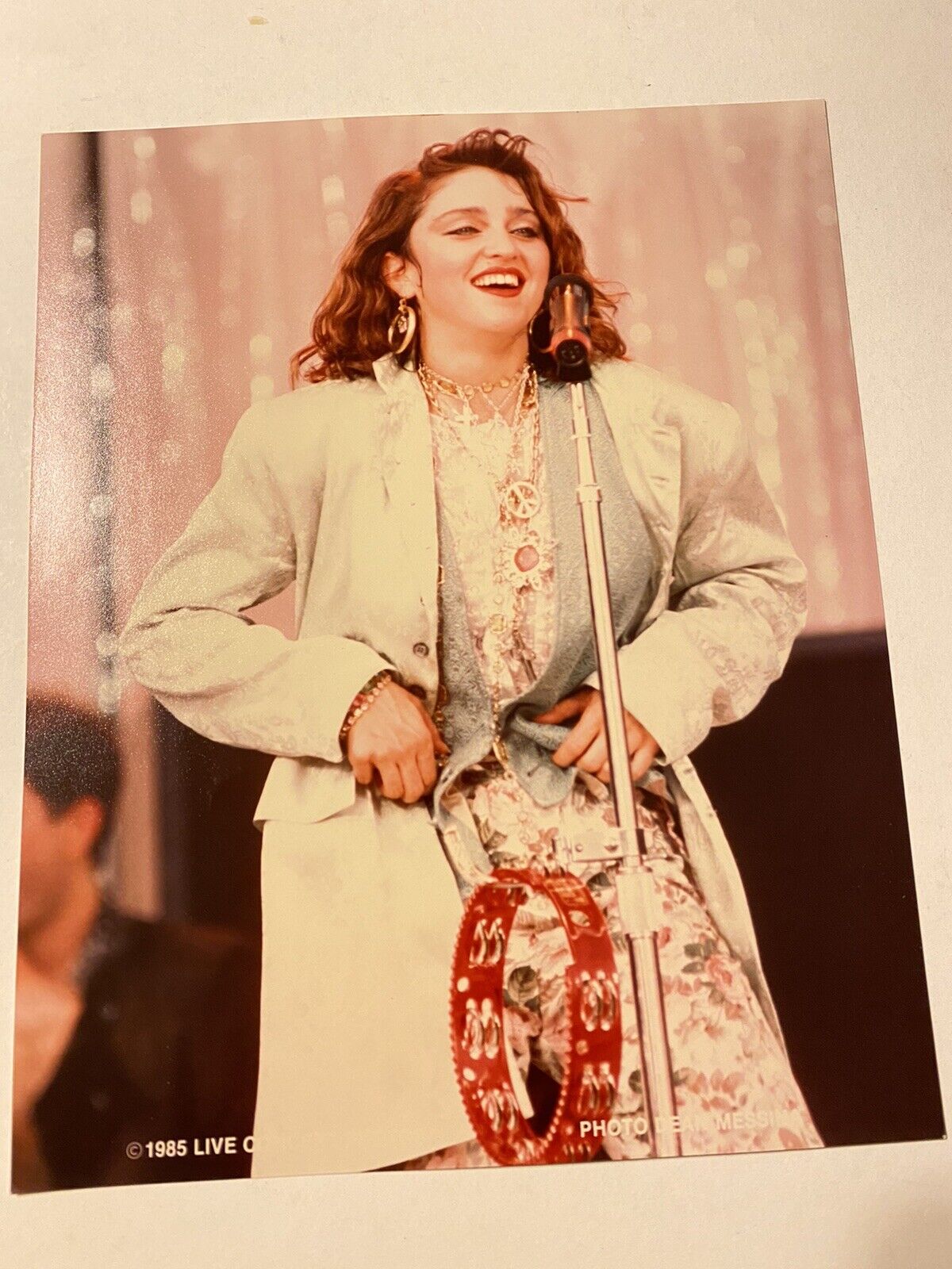 Madonna, Live 1985 Original Concert Photo, 8" X 10", Color, Excellent Quality