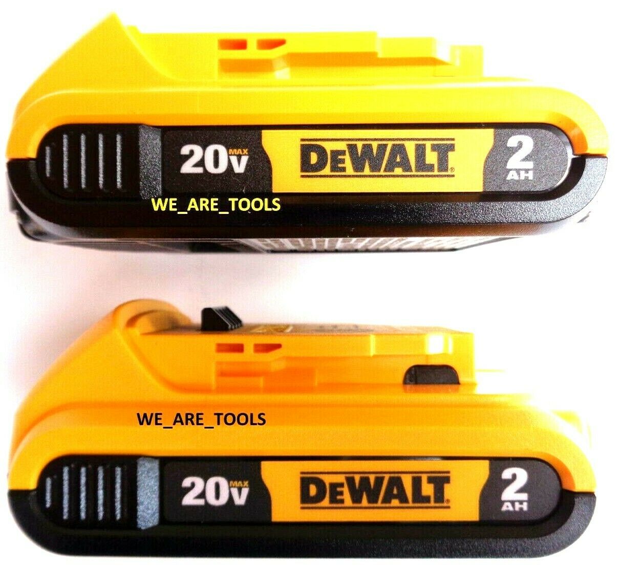 (2) New Genuine Dewalt 20v Dcb203 2.0 Ah Max Batteries 20 Volt For Drill, Saw