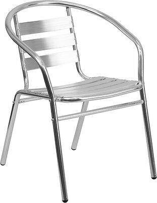 Outdoor Patio Stack Dining Restaurant Chair With Aluminum Frame