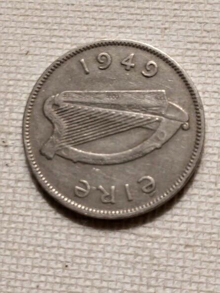 Ireland Eire 1949 6 Pence Reul Irish Wolfhound Coin