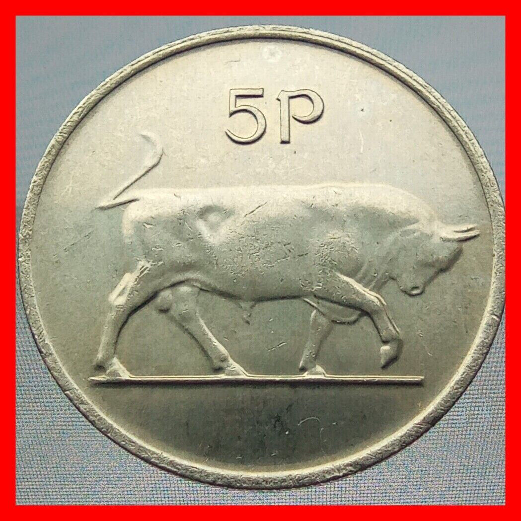 Ireland 1978 | Irish 5p | Five Pence | Bull | Km.22 | Unc