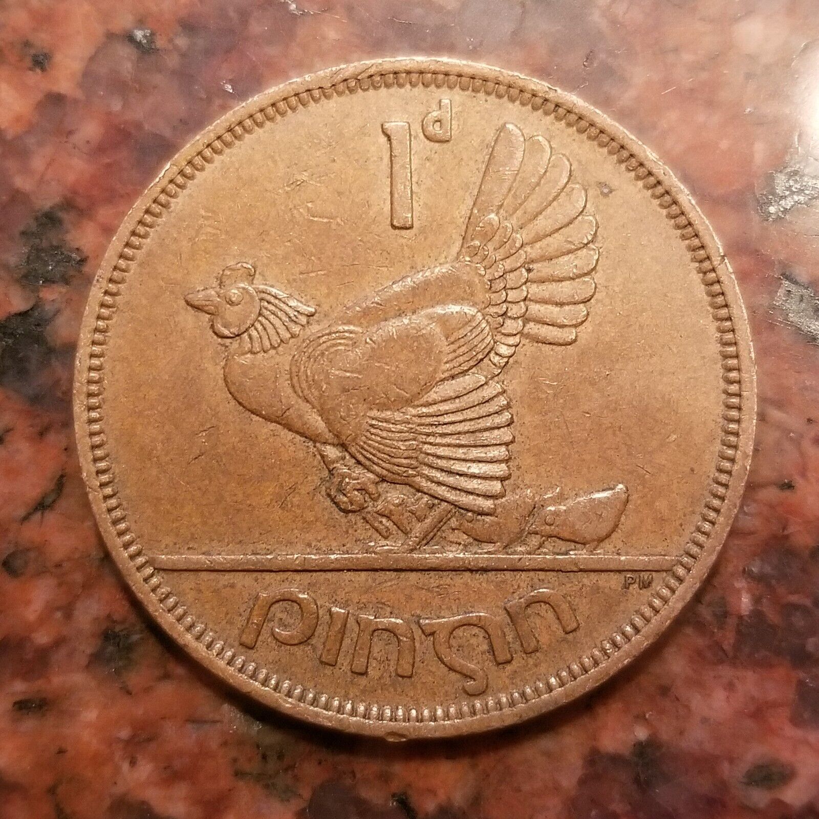 1965 Ireland 1 Pingin Coin - #a8279