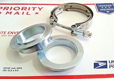 2" 2.0 Inch Vband Clamp Mild Steel Kit Male/female Turbo Exhaust Downpipes